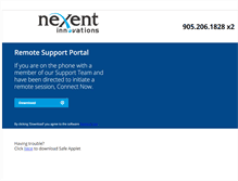 Tablet Screenshot of nexent.instanthousecall.com